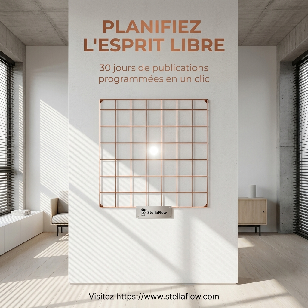 Optimisez votre visibilité : Comment planifier 30 jours de réseaux sociaux avec l'IA StellaFlow 1