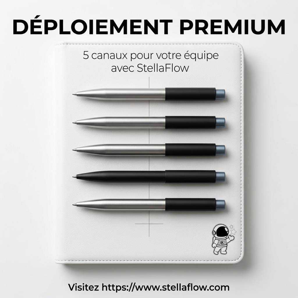 Boostez votre productivité avec l'offre Premium de StellaFlow : 5 canaux et gestion d'équipe 1