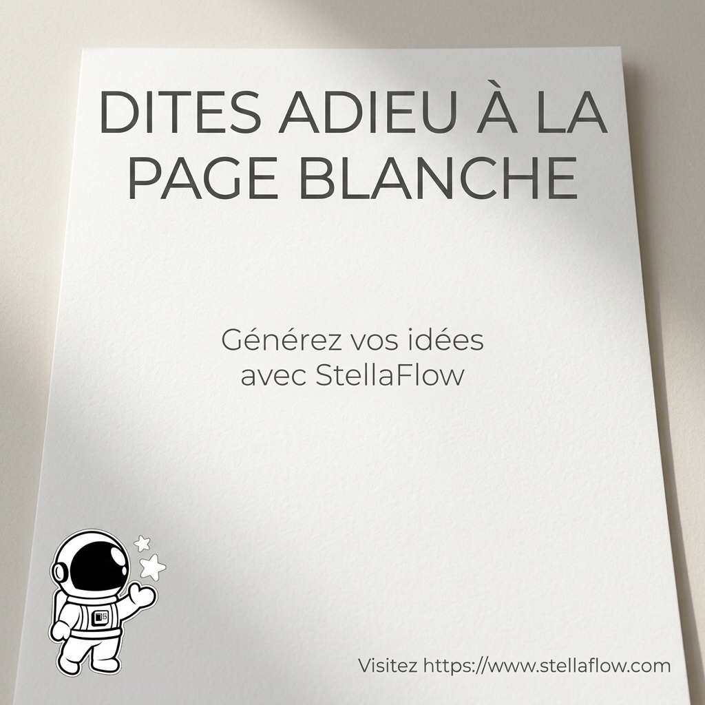 L'IA, votre alliée contre la page blanche : 5 astuces pour booster votre contenu avec StellaFlow 1